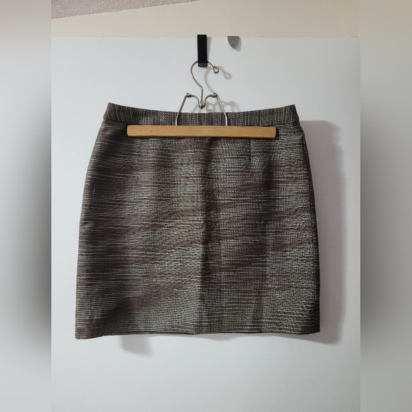 Sparkly brown holiday skirt banana Republic mini skirt - Picture 1 of 7